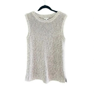 Ella Moss Women's Coral Knit Sleeveless Pullover Sweater Top Size XL